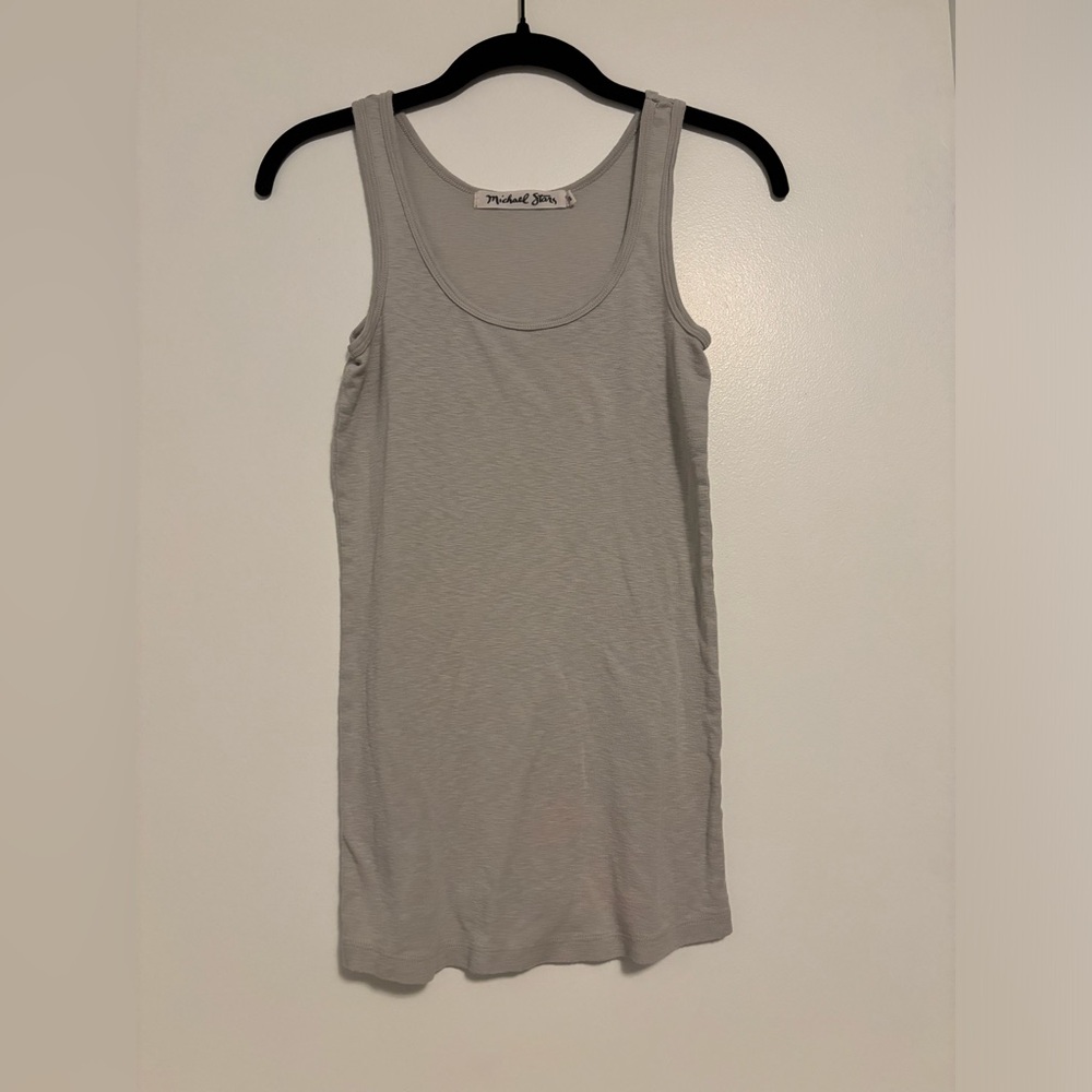 Michael Stars Scoop Neck Grey Tank